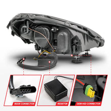 Load image into Gallery viewer, ANZO 05-13 Chevrolet Corvette Projector Headlights w/switchback &amp; Sequential LED - Black Amber - Additional View 6