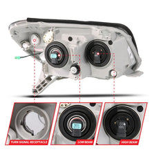 Load image into Gallery viewer, ANZO 06-09 Toyota 4 Runner Projector Headlights Plank Style - Black - Side View