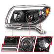 Load image into Gallery viewer, ANZO 06-09 Toyota 4 Runner Projector Headlights Plank Style - Black - Additional View 7