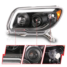 Load image into Gallery viewer, ANZO 06-09 Toyota 4 Runner Projector Headlights Plank Style - Black - Additional View 7