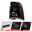 Load image into Gallery viewer, ANZO 07-17 For Expedition LED Taillights w/ Light Bar Chrome Housing Red/Clear Lens - Side View