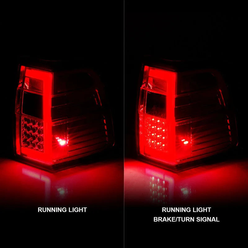 ANZO 07-17 For Expedition LED Taillights w/ Light Bar Chrome Housing Red/Clear Lens - Additional View 5