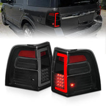 Load image into Gallery viewer, ANZO 07-17 Ford Expedition LED Taillights w/ Light Bar Black Housing Smoke Lens - Main Product View