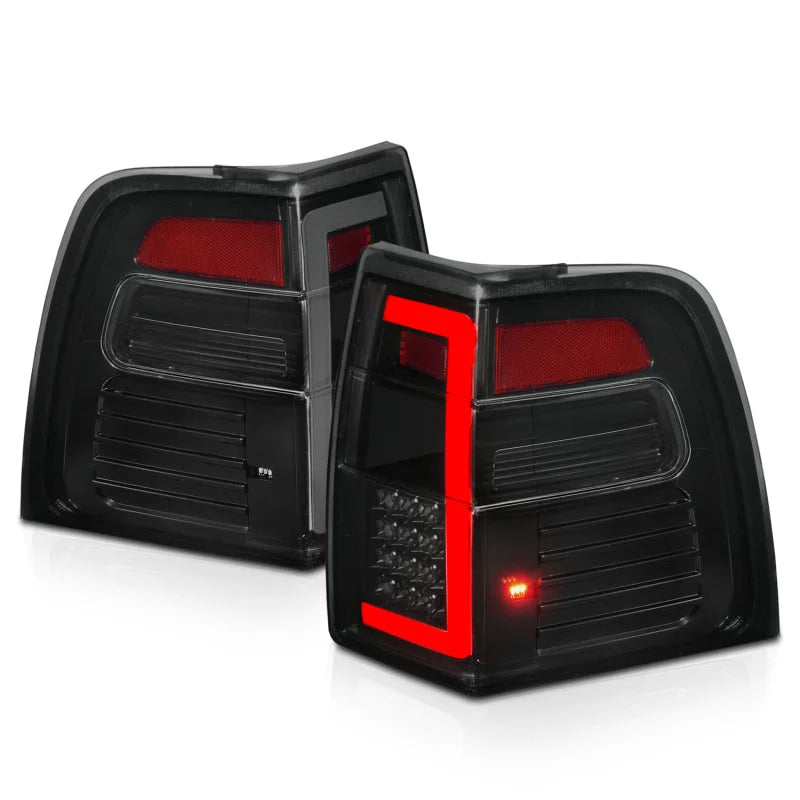 ANZO 07-17 Ford Expedition LED Taillights w/ Light Bar Black Housing Smoke Lens - Additional View 5