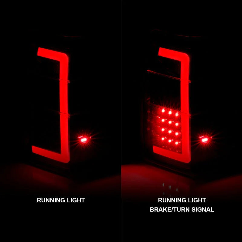 ANZO 07-17 Ford Expedition LED Taillights w/ Light Bar Black Housing Smoke Lens - Additional View 8