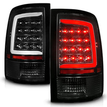 Load image into Gallery viewer, ANZO 09-18 Dodge Ram 1500 Full LED Tailights w/ Sequential Black Housing/Clear Lens - Additional View 5