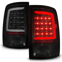 Load image into Gallery viewer, ANZO 09-18 Dodge Ram 1500 Full LED Tailights w/ Sequential Black Housing/Smoke Lens - Back View