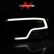 Load image into Gallery viewer, ANZO 09-18 Dodge Ram 1500 Plank Style Projector Headlights Black w/ Halo - Additional View 6