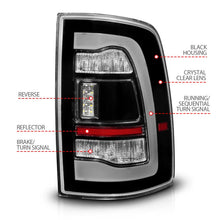Load image into Gallery viewer, ANZO 09-18 Dodge Ram 1500 Sequential LED Taillights Black - Installation View