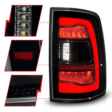 Load image into Gallery viewer, ANZO 09-18 Dodge Ram 1500 Sequential LED Taillights Smoke Black - Side View
