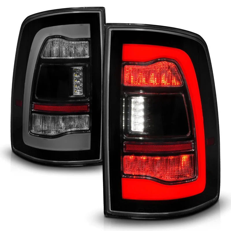 ANZO 09-18 Dodge Ram 1500 Sequential LED Taillights Smoke Black - Additional View 8