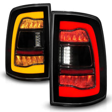 Load image into Gallery viewer, ANZO 09-18 Dodge Ram 1500 Sequential LED Taillights Smoke Black w/Switchback Amber Signal - Additional View 8