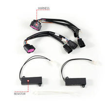 Load image into Gallery viewer, ANZO 09-18 Dodge Ram 1500/2500/3500 Full LED Proj Headlights w/Switchback Light Bar - Black - Back View