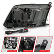 Load image into Gallery viewer, ANZO 09-18 Dodge Ram 1500/2500/3500 LED Plank Style Headlights Switchback + Sequential - Matte Black - Additional View 6