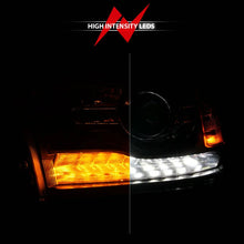 Load image into Gallery viewer, ANZO 09-18 Dodge Ram 1500/2500/3500 LED Plank Style Headlights Switchback + Sequential - Matte Black - Additional View 7