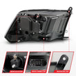 Load image into Gallery viewer, ANZO 09-19 Dodge RAM 1500 / 10-18 2500/3500 LED Proj Headlights SeqSig Black - Pair - Additional View 6