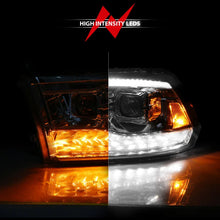 Load image into Gallery viewer, ANZO 09-19 Dodge RAM 1500 / 10-18 2500/3500 LED Proj Headlights SeqSig Chrome - Pair - Installation View