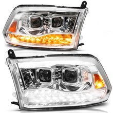 Load image into Gallery viewer, ANZO 09-19 Dodge RAM 1500 / 10-18 2500/3500 LED Proj Headlights SeqSig Chrome - Pair - Additional View 6