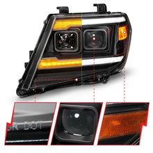 Load image into Gallery viewer, ANZO 09-20 Nissan Frontier Black Projector Plank Style DRL w/ Switchback &amp; Sequential LED DRL - Side View