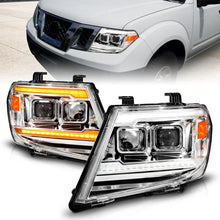 Load image into Gallery viewer, ANZO 09-20 Nissan Frontier Chrome Projector Plank Style DRL w/ Switchback &amp; Sequential LED DRL - Main Product View