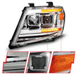 Load image into Gallery viewer, ANZO 09-20 Nissan Frontier Chrome Projector Plank Style DRL w/ Switchback &amp; Sequential LED DRL - Back View
