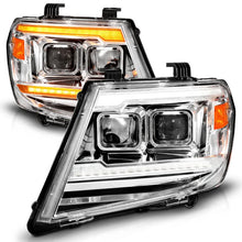 Load image into Gallery viewer, ANZO 09-20 Nissan Frontier Chrome Projector Plank Style DRL w/ Switchback &amp; Sequential LED DRL - Additional View 6