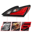 Load image into Gallery viewer, ANZO 10-13 Hyundai Genesis 2DR LED Taillights Smoke - Installation View