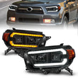 Load image into Gallery viewer, ANZO 10-13 Toyota 4Runner Projector Headlights - Black - Main Product View