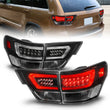 Load image into Gallery viewer, ANZO 11-13 Jeep Grand Cherokee LED Taillights w/ Lightbar Black Housing/Clear Lens 4pcs - Main Product View