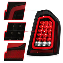 Load image into Gallery viewer, ANZO 11-14 Chrysler 300 LED Taillights Black w/ Sequential - Side View
