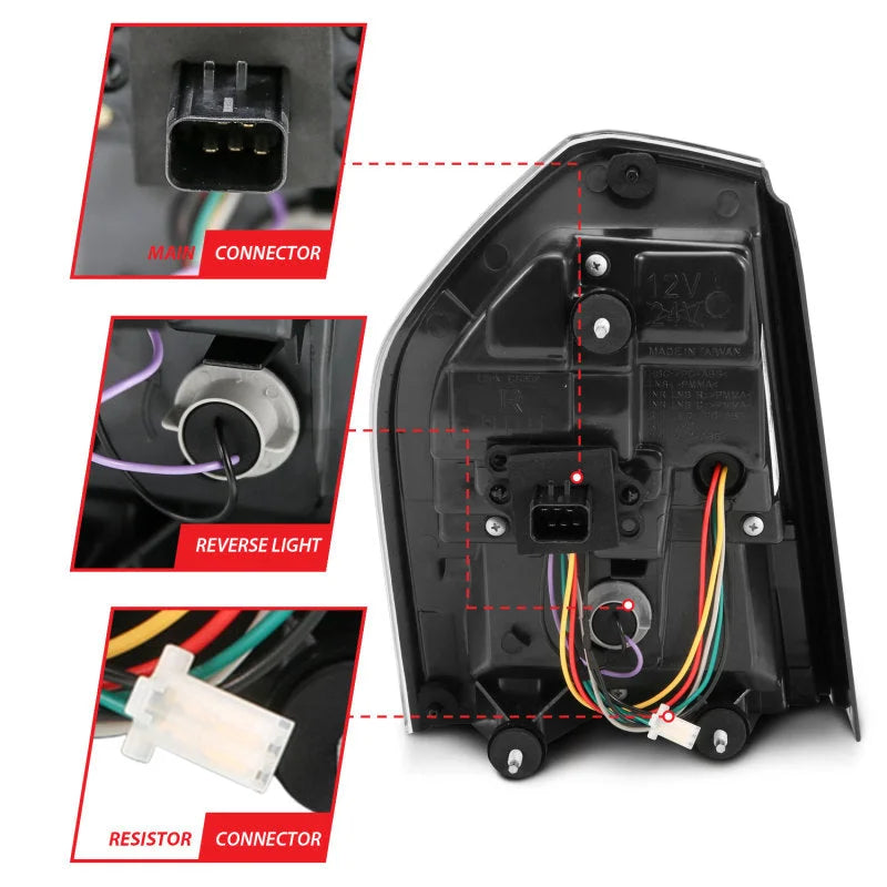 ANZO 11-14 Chrysler 300 LED Taillights Black w/ Sequential - Additional View 5