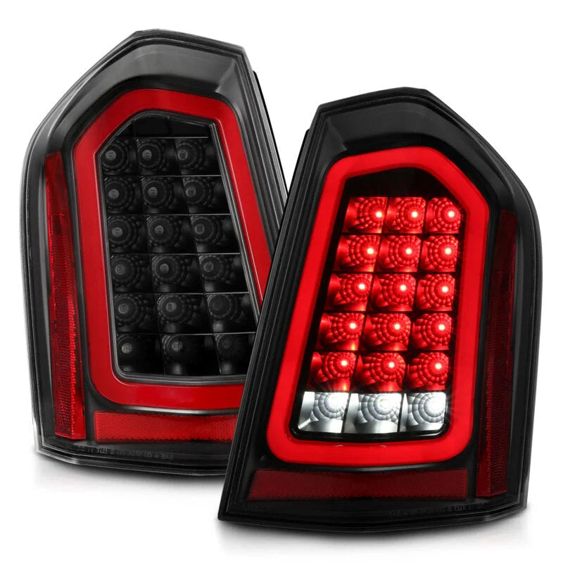 ANZO 11-14 Chrysler 300 LED Taillights Black w/ Sequential - Additional View 9