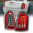 Load image into Gallery viewer, ANZO 11-14 Chrysler 300 LED Taillights Chrome w/ Sequential - Back View