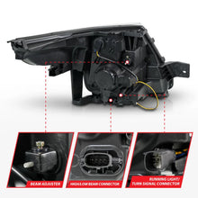 Load image into Gallery viewer, ANZO 11-15 Ford Explorer Projector Headlights w/ Light Bar Chrome Housing w/ Amber light - Side View