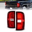 Load image into Gallery viewer, ANZO 14-18 GMC Sierra 1500 LED Taillights Red/Clear - Main Product View