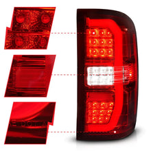 Load image into Gallery viewer, ANZO 14-18 GMC Sierra 1500 LED Taillights Red/Clear - Side View