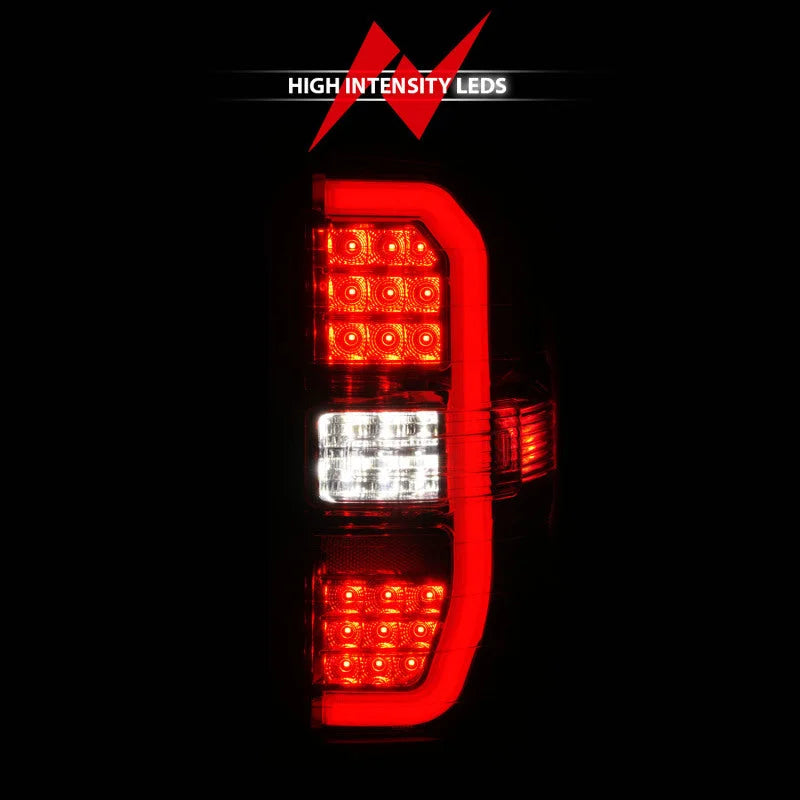 ANZO 14-18 GMC Sierra 1500 LED Taillights Red/Clear - Additional View 7