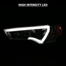 Load image into Gallery viewer, ANZO 14-18 Toyota 4 Runner Plank Style Projector Headlights Chrome w/ Amber - Back View