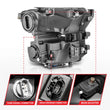 Load image into Gallery viewer, ANZO 15-17 Ford F-150 LED Projector Headlights - w/ Light Bar Switchback Black Housing - Additional View 5