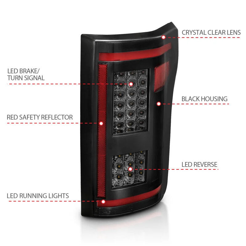 ANZO 15-17 Ford F-150 LED Taillights - Smoke - Additional View 7