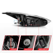 Load image into Gallery viewer, ANZO 15-18 Ford Focus Projector Headlights - w/ Light Bar Switchback Black Housing - Back View