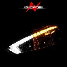 Load image into Gallery viewer, ANZO 15-18 Ford Focus Projector Headlights - w/ Light Bar Switchback Black Housing - Additional View 7