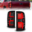 Load image into Gallery viewer, ANZO 15-19 Chevrolet Silverado 2500 HD/3500 HD LED Taillight w/ Sequential Black Housing/Clear Lens - Main Product View