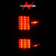 Load image into Gallery viewer, ANZO 15-19 Chevy Silverado 2500HD/3500HD (Factory Halogen Only) LED Tail Lights Black w/Clear Lens - Additional View 6