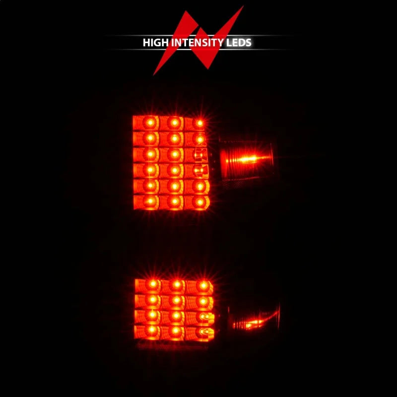 ANZO 15-19 Chevy Silverado 2500HD/3500HD (Factory Halogen Only) LED Tail Lights Black w/Clear Lens - Additional View 6