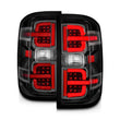 Load image into Gallery viewer, ANZO 15-19 Chevy Silverado 2500HD/3500HD (Halgn Only) LED Tail Lights w/Black Light Bar &amp; Clear Lens - Additional View 6