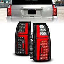 Load image into Gallery viewer, ANZO 15-20 Chevrolet Tahoe Sequential LED Tube Taillights Black - Main Product View