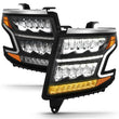 Load image into Gallery viewer, ANZO 15-20 Chevy Tahoe/Suburban LED Light Bar Style Headlights Black w/Sequential w/DRL w/Amber - Additional View 6