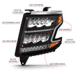 Load image into Gallery viewer, ANZO 15-20 Chevy Tahoe/Suburban LED Light Bar Style Headlights Black w/Sequential w/DRL w/Amber - Additional View 9