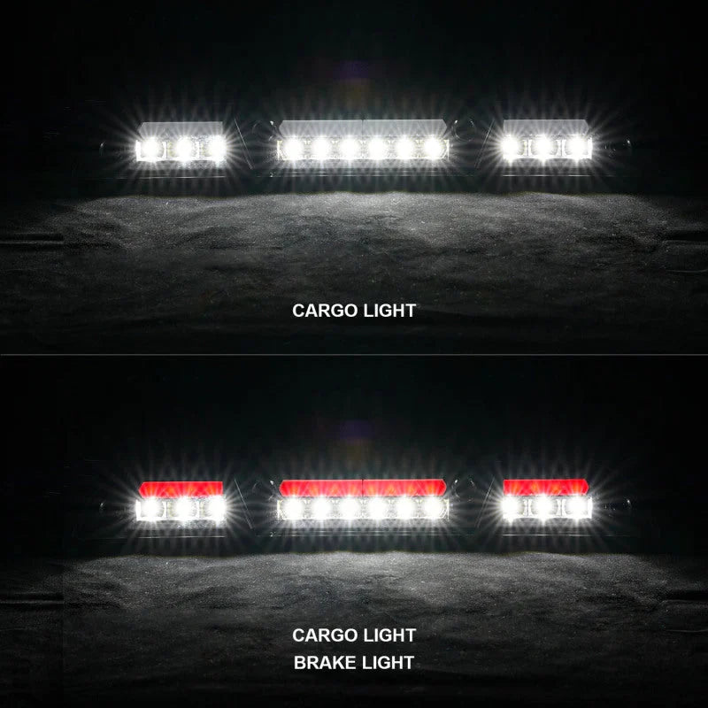ANZO 15-20 Ford F-250 - F-550 LED Third Brake Light - Black Housing/Clear Lens - Side View